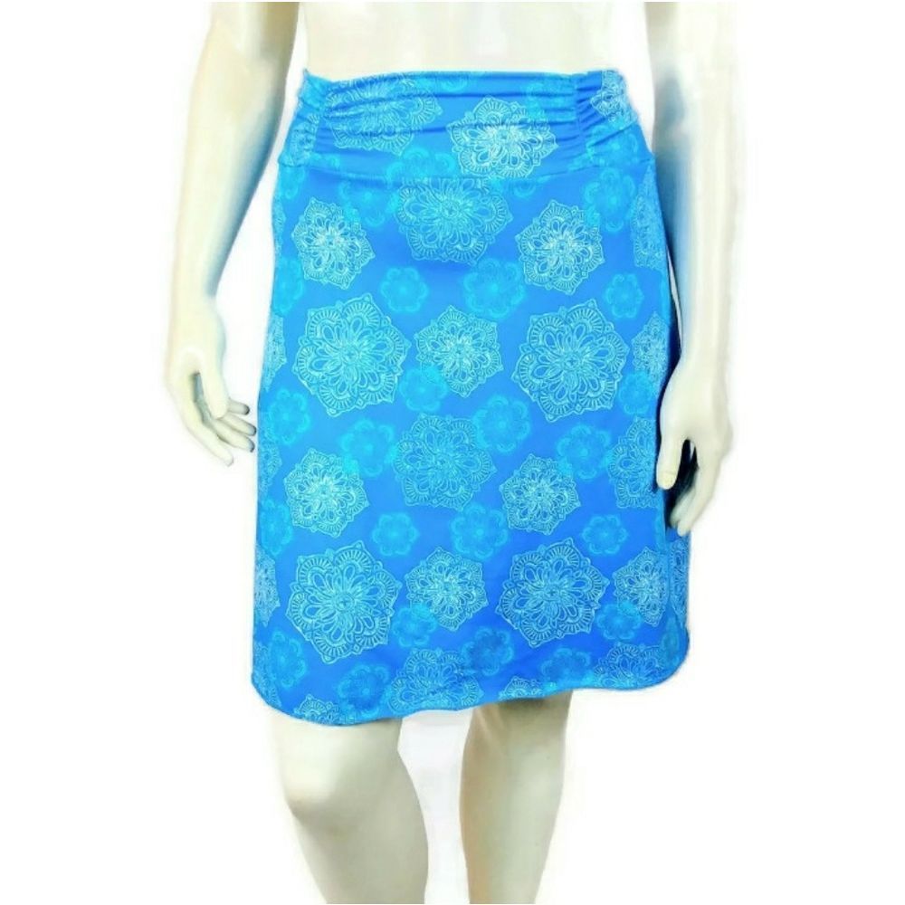 Womens TRANQUILITY Blue Small Fit and Flare Skirt‎